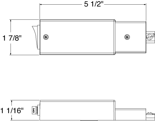 Juno RCLF11 Trac-Lites - Current Limiting 1 Circuit End Feed