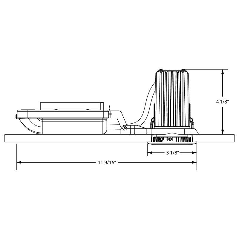 Juno 2LEDTRIM DB 2" LED Wet Location Round Baffle Trim