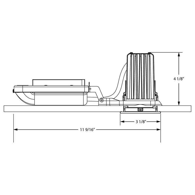 Juno 2LEDTRIM SQ 2" LED Wet Location Square Trim