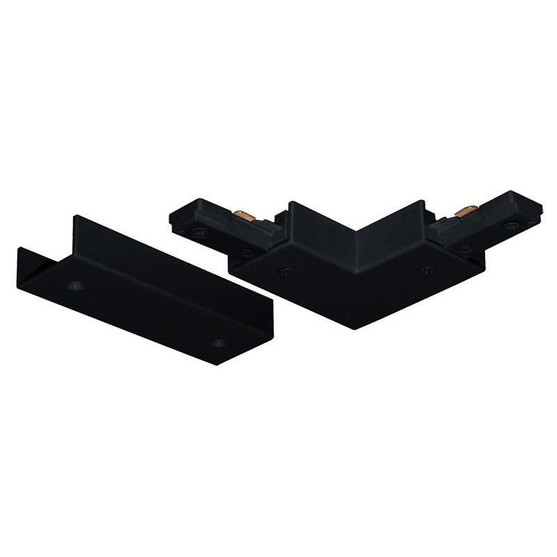 FSLiving J-Type Track Lighting Connector For J-Style Single Circuit 2 Wire Style Track System Pendant Juno Compatible Track Adapter Black Rail Head Track