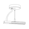 Juno TU596 Trac-Master 48" T-Bar Ceiling Two-Circuit Cable/Feed Suspension Kit