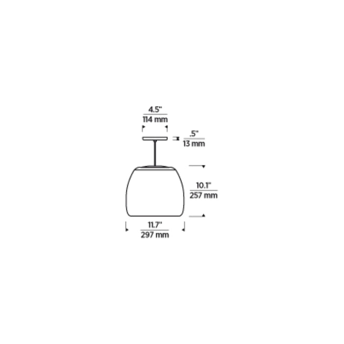 Tech 700TDKRMPS Karam Small 1-lt 12" Pendant