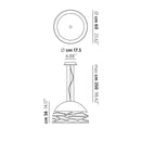 Studio Italia Design 14127 Kelly 3-lt 24" Dome Pendant