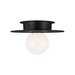 Visual Comfort KF1001 Nodes 1-lt 8" Flush Mount - Midnight Black