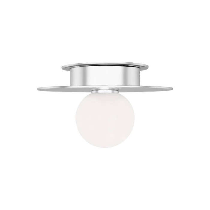 Visual Comfort KF1001 Nodes 1-lt 8" Flush Mount - Polished Nickel