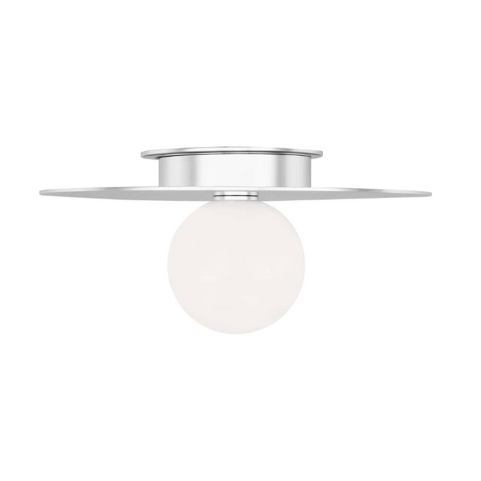 Visual Comfort KF1011 Nodes 1-lt 14" Flush Mount - Polished Nickel