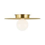 Visual Comfort KF1021 Nodes 1-lt 18" Flush Mount - Burnished Brass