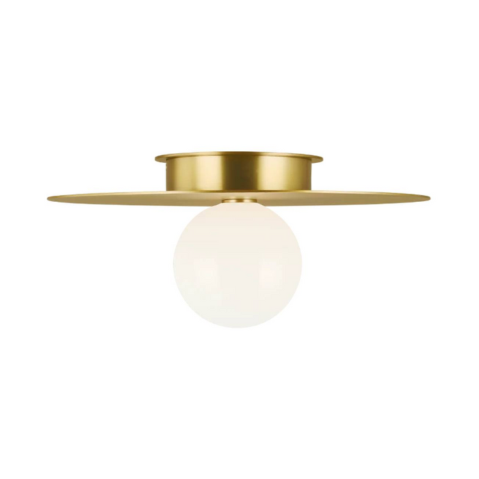 Visual Comfort KF1021 Nodes 1-lt 18" Flush Mount - Burnished Brass
