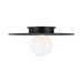 Visual Comfort KF1021 Nodes 1-lt 18" Flush Mount - Midnight Black