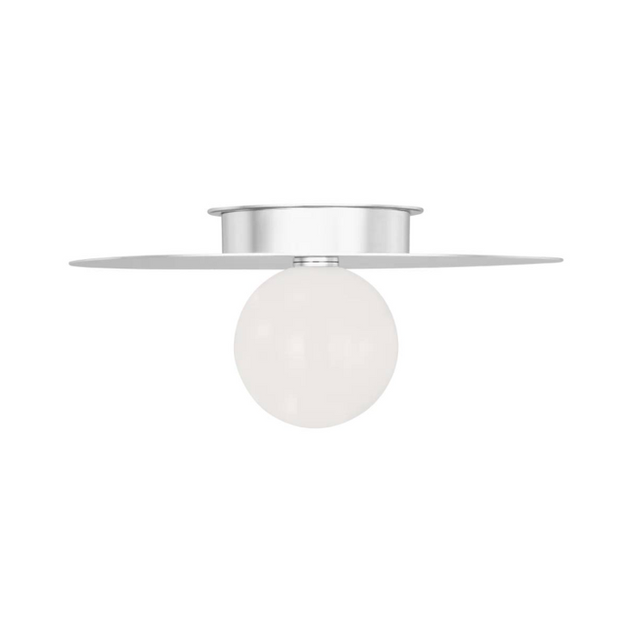 Visual Comfort KF1021 Nodes 1-lt 18" Flush Mount - Polished Nickel