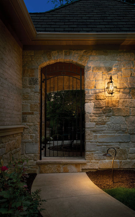 Kichler 49600 Halleron 2-lt 10" Wide Outdoor Wall Lantern - LBC Lighting