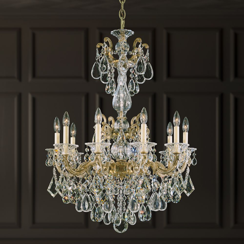 Schonbek 5008 La Scala 10-lt 28" Chandelier