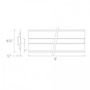 WAC LED-T-RCH1 8-ft Symmetrical Recessed Linear Channel
