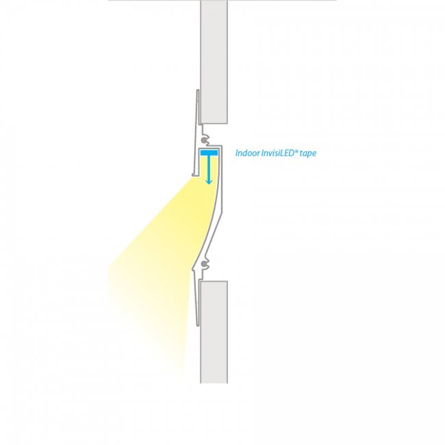 WAC LED-T 8-ft Asymmetrical Recessed Channel - Linear Channel