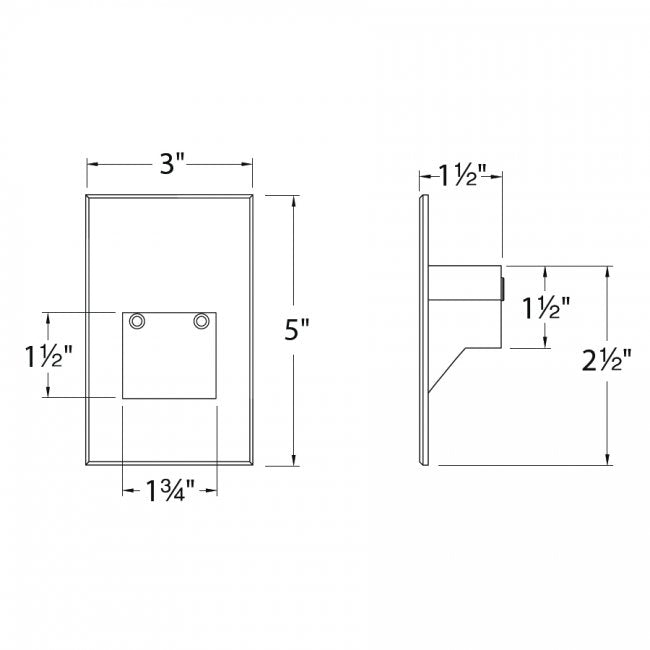 WAC WL-LED200 LEDme Indoor / Outdoor Step and Wall Light