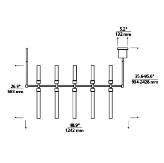 Tech 700LSLNG48 Linger 49" LED Linear Suspension