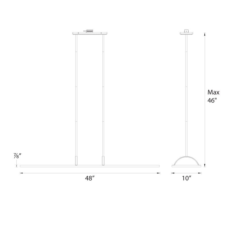 dweLED PD-51148 Line 48" LED Chandelier