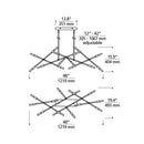Tech 700LSLNV Line Wave 2 14-lt 48" Chandelier