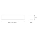 dweLED WS-7334 Svelte 34" LED Vanity Wall Sconce
