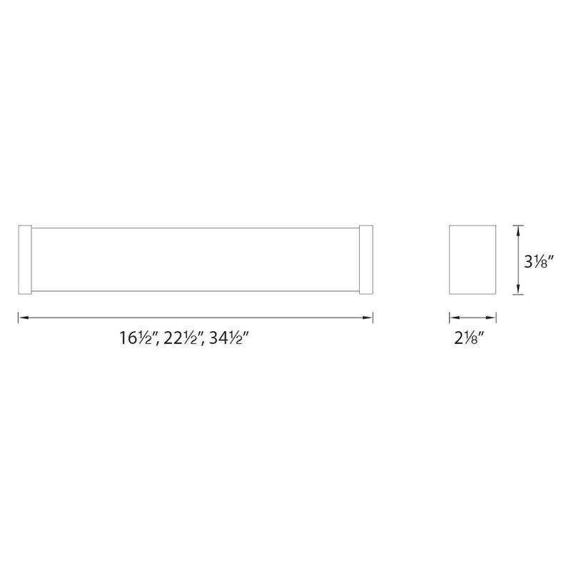 dweLED WS-7334 Svelte 34" LED Vanity Wall Sconce