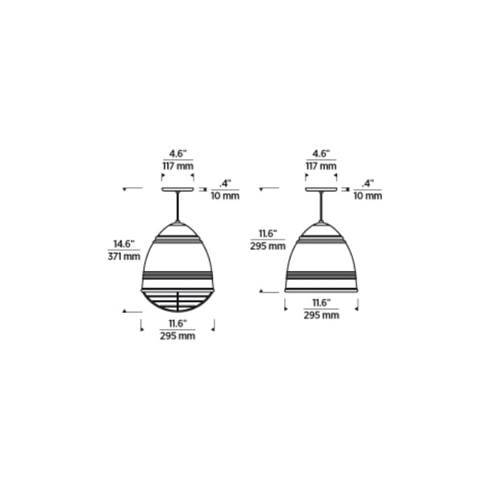 Tech 700TDLOF Loft 1-lt 12" Pendant