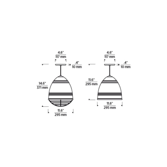 Tech 700TDLOF Loft 12" LED Pendant