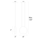 dweLED PD-52008 Lolli 8" LED Pendant