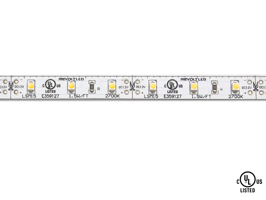 Core LSM-15 Flux 100-ft Indoor LED Tape Light Roll - 1.5W/FT, 12V