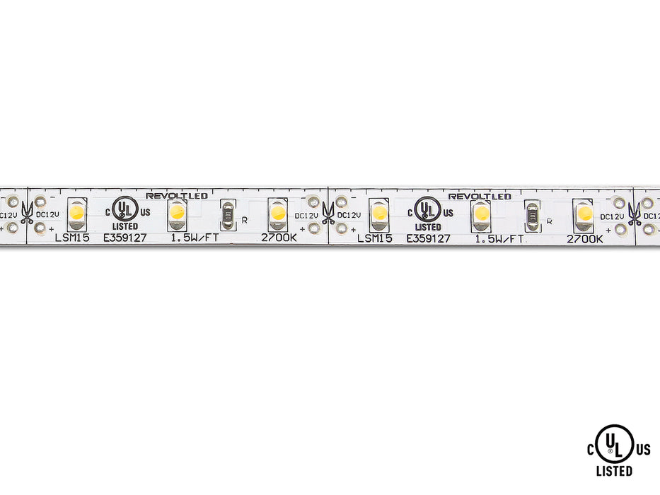 Core LSM-15 Flux 16.4-ft Indoor LED Tape Light Roll - 1.5W/FT, 24V