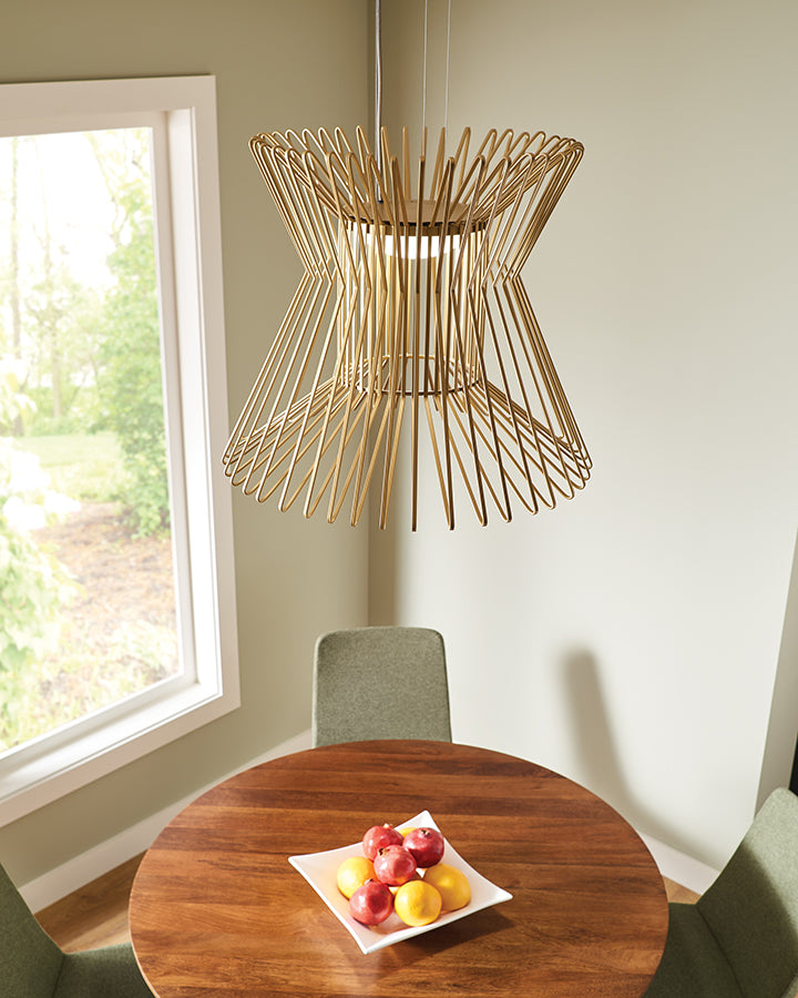 Visual Comfort 700TDSYRP Syrma 22" LED Line Voltage Pendant