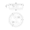 Matteo M12802 Ciotola 2-lt 12" Flush Mount