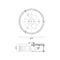 Matteo M14903 Caisse Claire 3-lt 15" Flush Mount