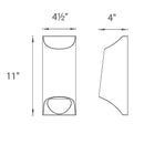 Modern Forms WS-W70612 1-lt Mega LED Outdoor Wall Sconce