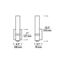 Tech 700BCMLN13 Milan 1-lt 13" Tall LED Bath Light