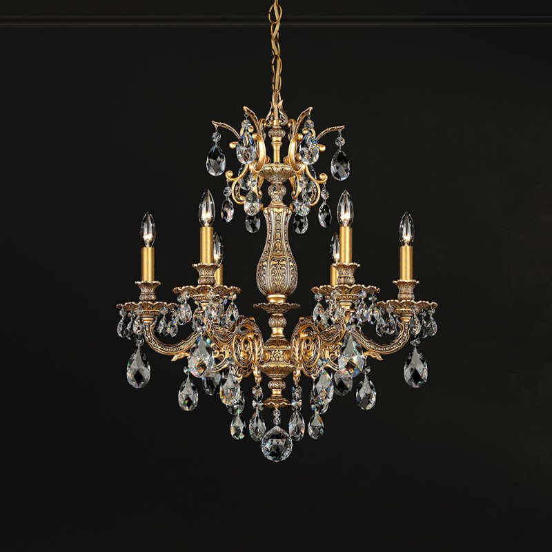 Schonbek 5676 Milano 6-lt 24" Chandelier