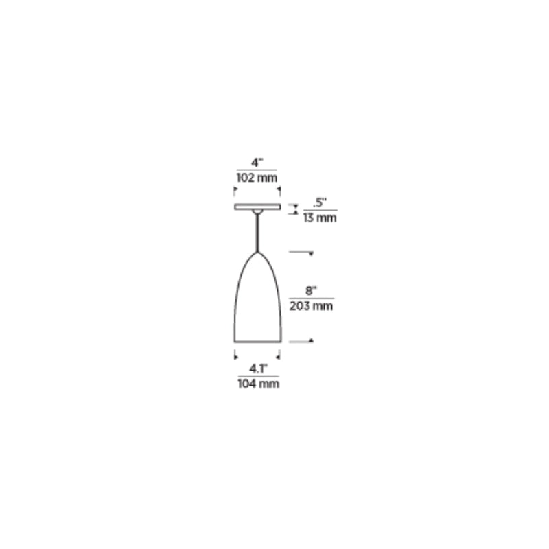 Visual Comfort Mini Signal 1-lt 4" Pendant