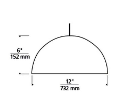 Tech 700PSP Mini Powell Street 1-lt 12" LED Pendant