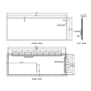 Paris Mirror Rectangle 79 x 30 Rectangle LED Illuminated Mirror
