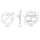 Paris Mirror Harmony Round 36 x 36 Round LED Illuminated Mirror