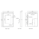 Paris Mirror Chic 24 x 32 Rectangle LED Illuminated Mirror, RGBW