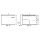 Paris Mirror Galaxy 60 x 40 Rectangle LED Illuminated Mirror