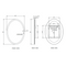 Paris Mirror Oval 20 x 28 Oval LED Illuminated Mirror, CCT Selectable