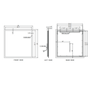 Paris Mirror Rectangle 36 x 36 Square LED Illuminated Mirror, RGBW