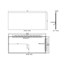 Paris Mirror Original 100 x 45 Rectangle LED Backlit Mirror