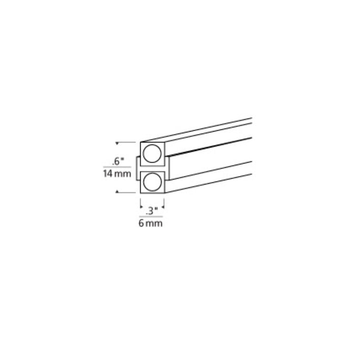 Tech 700MOA96 96" One Circuit Monorail