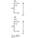 Tech 700MDWS3 ModernRail 8-lt 36" Tall LED Wall Light