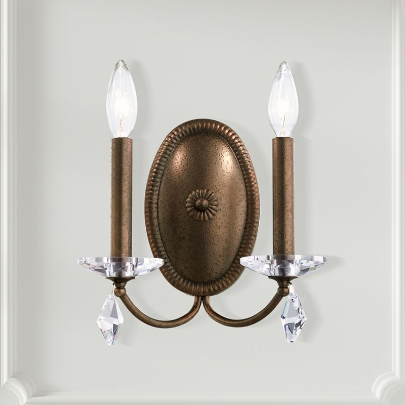 Schonbek MD1002 Modique 2-lt 12" Tall Wall Sconce