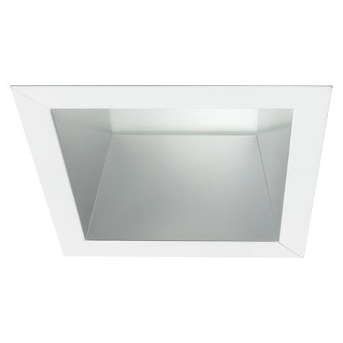 Maxilume HH6SQ-LED 6" Square Recessed with MOS-6614 Lensed Reflector Trim - 2000 Lumens
