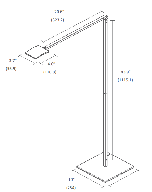 Mosso Pro LED Floor Lamp by Koncept