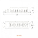 WAC MT-4LD416 4-lt LED Precision Multiples Spot Housing